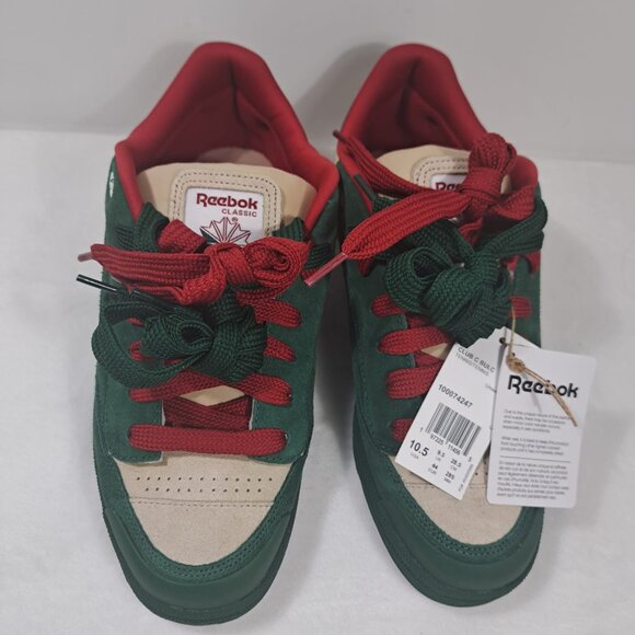 Reebok Club‎ C Bulc Color Dark Green Oat Sneaker with Extra Laces 10.5 NWT - Picture 5 of 11